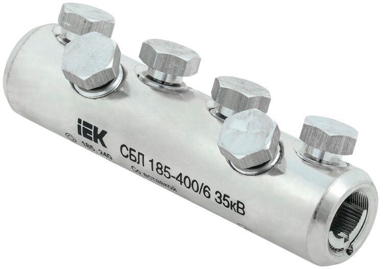 

Соединитель IEK UCB11-185-400-06-35 болтовой луженый СБЛ 185-400/6, UCB11-185-400-06-35