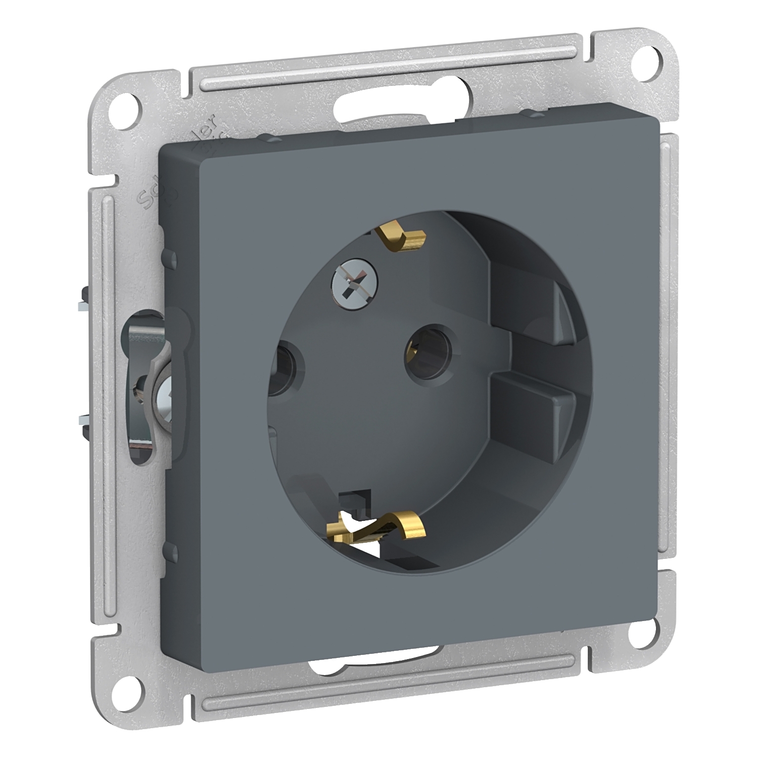 

Розетка Schneider Electric ATN000743 AtlasDesign, с заземлением, 16А, механизм, грифель, ATN000743