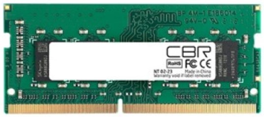 

Модуль памяти SODIMM DDR3 8GB CBR CD3-SS08G16M11-01 PC3-12800, 1600MHz, CL11, 1.35V, CD3-SS08G16M11-01