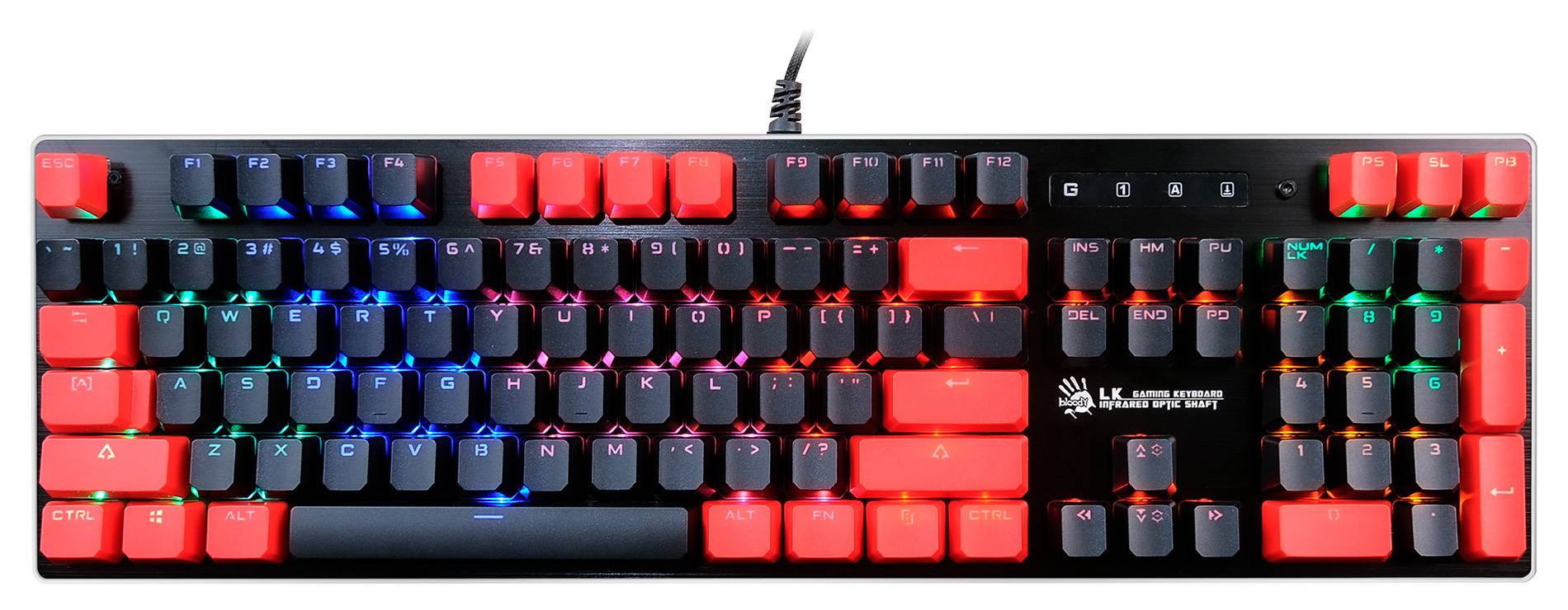 

Клавиатура A4Tech Bloody B820N механическая черный/красный USB LED 1595325, Bloody B820N