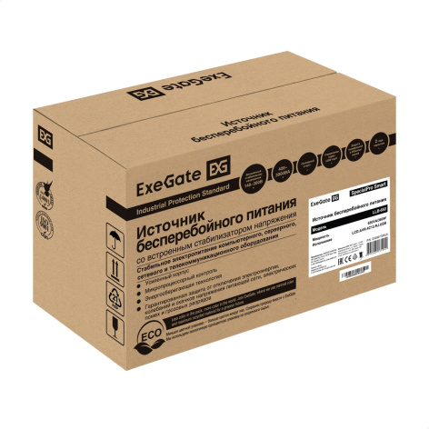 фото Источник бесперебойного питания  Exegate SpecialPro Smart LLB-650.LCD.AVR.4C13.RJ.USB в Санкт-Петербургe