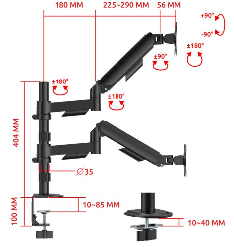 фото Кронштейн настольный UNITEKI FMGT92PIPE в Казани