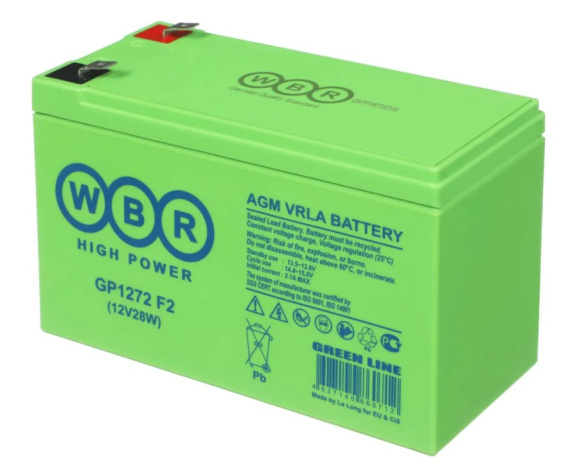 фото Батарея  WBR GP1272 F2 (12V28W) в Воронеже