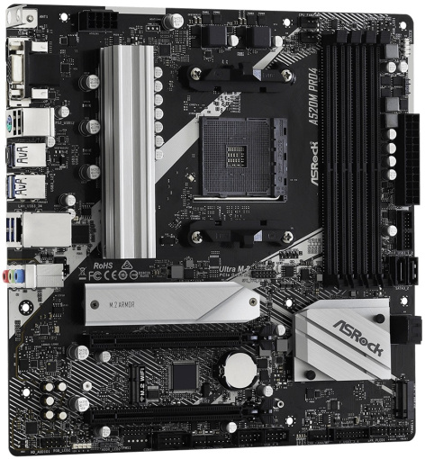 фото Материнская плата mATX ASRock A520M PRO4