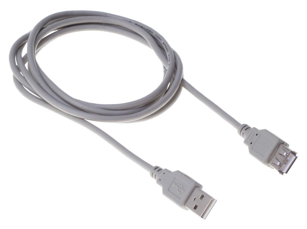 

Кабель интерфейсный USB 2.0 Buro BHP RET USB_AF18 1.8м, серый, блистер, BHP RET USB_AF18