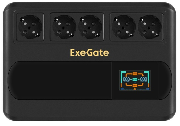 фото Источник бесперебойного питания  Exegate NEO Smart BU-600.LCD.AVR.5SH в Уфе
