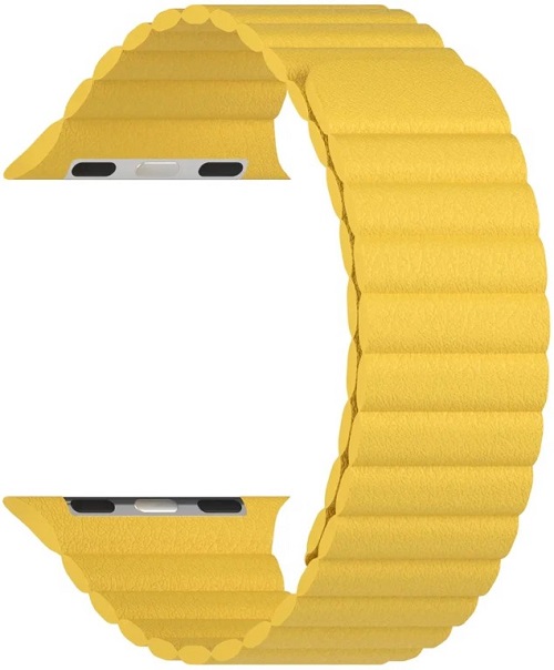 

Ремешок на руку Lyambda POLLUX DSP-24-40-YL кожаный для Apple Watch 38/40/41 mm yellow, POLLUX