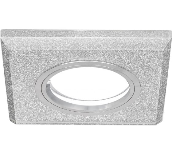 

Светильник Gauss RR009 Mirror Квадрат. Кристал cеребро/Хром, Gu5.3, RR009