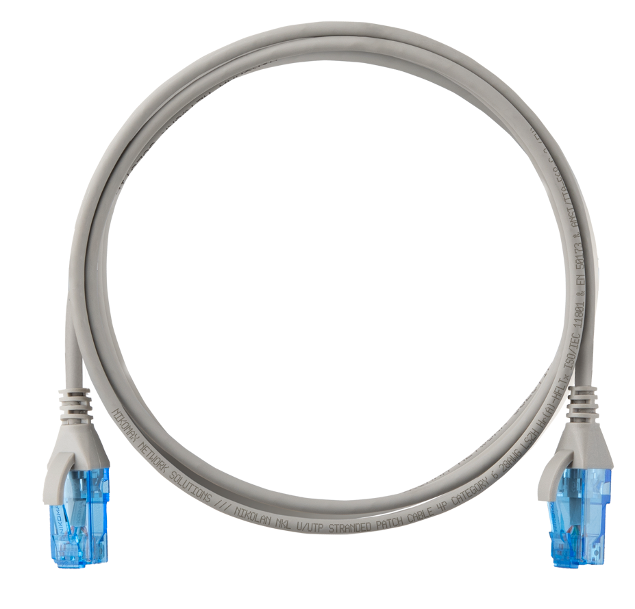 

Кабель патч-корд U/UTP 6 кат. 0.5м NIKOMAX NMC-PC4UE55B-005-SL-C-GY 2xRJ45/8P8C, T568B, Slim Line 28AWG (7х0,127мм), BC (чистая медь), LSZH нг(А)-HFLT, NMC-PC4UE55B-005-SL-C-GY