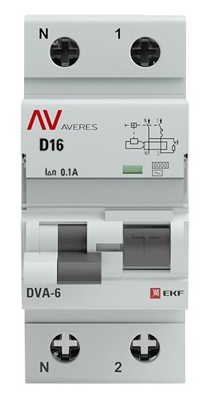 фото Автомат дифференциальный EKF rcbo6-1pn-16D-100-ac-av в Красноярске