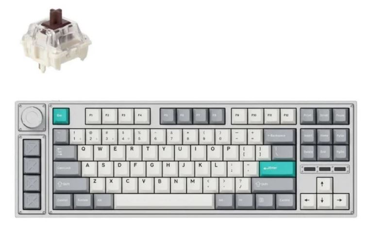 

Клавиатура Keychron Lemokey L3 L3-X3 QMK, 91 клавиша, алюминиевый корпус, RGB, Gateron Jupiter Brown Switch, Lemokey L3