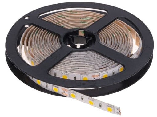 

Лента светодиодная Lamper 141-2029 12В, SMD5050, 14,4Вт/м, 60 LED/м, 6500К, 10мм, 3м, для БП с клеммами, IP65, 141-2029