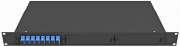 фото Кросс оптический стоечный TopLAN КРС-Top-1U-08SC/U-OS2-BK
