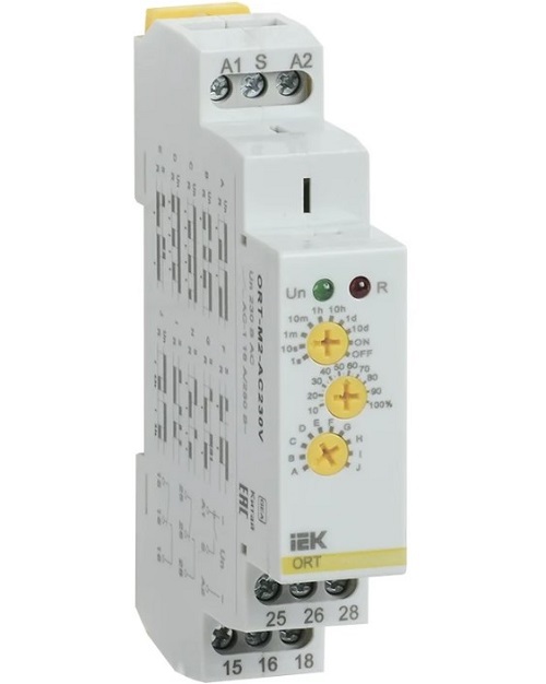 

Реле времени IEK ORT-M2-AC230V ORT многофункциональное 2 контакт 230В AC, ORT-M2-AC230V