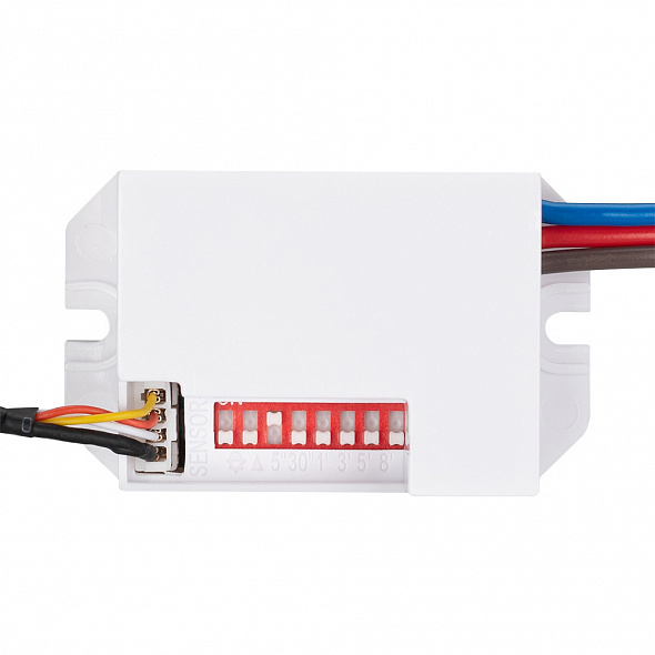 

Датчик движения Arlight PRIME-PIR-IN-360-230V-MULTI 027387 56x33mm, 800W, IP20 (-), PRIME-PIR-IN-360-230V-MULTI