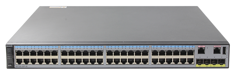 

Коммутатор управляемый Huawei 02350DLU S5720-52P-SI-AC S5720-52P-SI Bundle(48 Ethernet 10/100/1000 ports,4 Gig SFP,with 150W AC power supply), 02350DLU