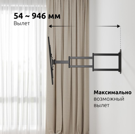 фото Кронштейн для телевизора UNITEKI FMXL946