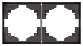 

Рамка двойная KRANZ KR-78-0752-6 MIELE STRONG графит, KR-78-0752-6