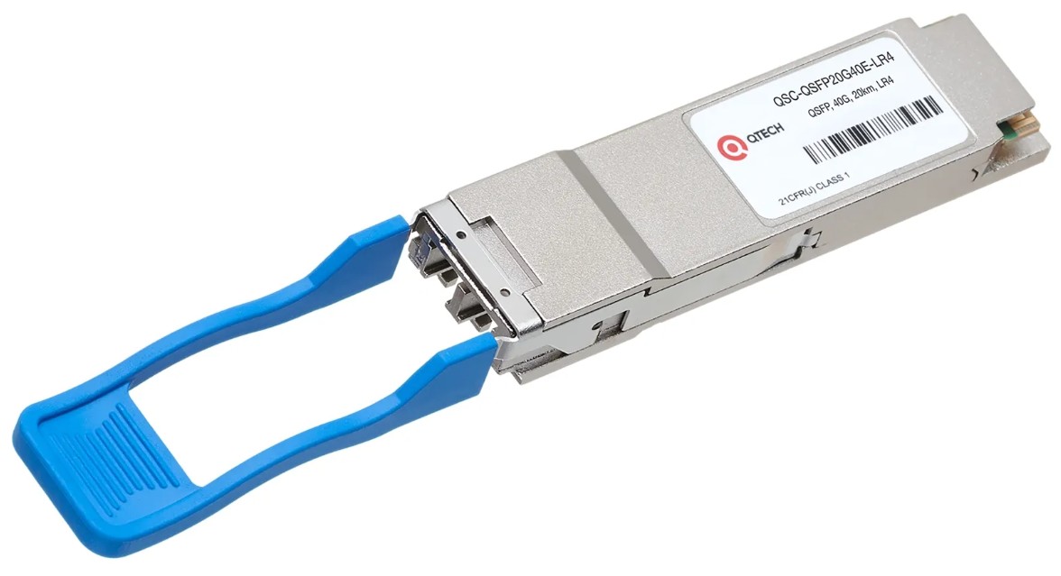 

Модуль QSFP+ QTECH QSC-QSFP20G40E-LR4 20км, 40Гбит/c, LC, DFB, SM, LR4, DDM, QSC-QSFP20G40E-LR4