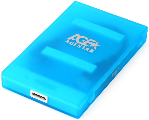 фото Внешний корпус для HDD SATA 2.5” AgeStar 3UBCP1-6G (BLUE) в Перми