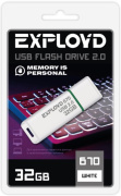 фото Накопитель USB 2.0 Exployd EX-32GB-670-White
