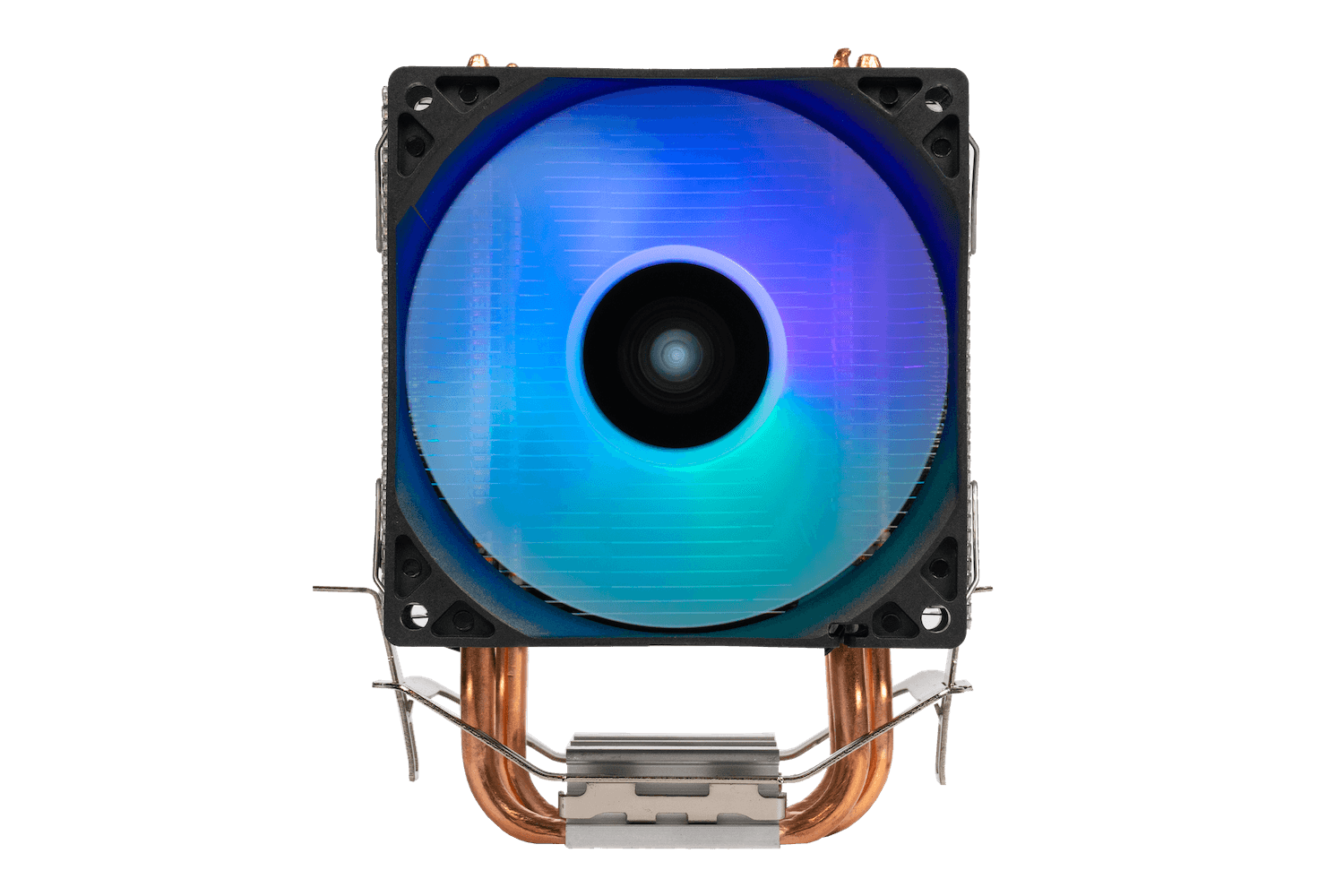 

Кулер Eurocase 3P90 ARGB LGA115X/1366/1200/2011/2066/1700/AM3/AM4 (2*92mm fan, 800-1800rpm, 28CFM, 26.5dBA, 3-pin) with retail box, 3P90 ARGB