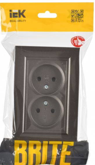 фото Розетка двухместная без заземления в сборе IEK BR-R23-10-K45-F в Ростове-на-Дону