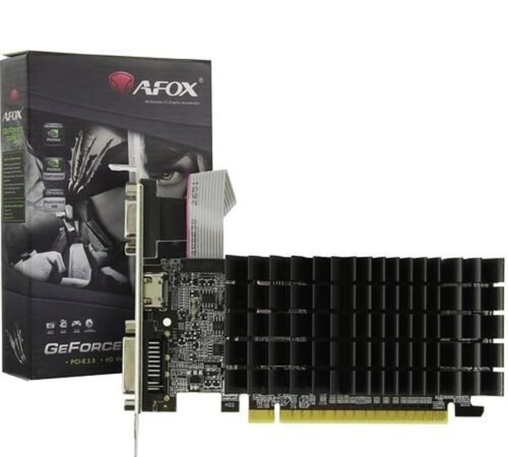 

Видеокарта PCI-E Afox GeForce 210 (AF210-1024D3L5-V2) 1GB DDR3 64bit 40nm 589/1200MHz DVI-I/HDMI/D-Sub, GeForce 210