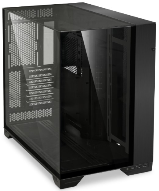 

Корпус eATX Lian Li O11 Vision G99.O11VX.00 чёрный, без БП, боковая панель из закаленного стекла, 2xUSB 3.0, USB Type-C, audio, O11 Vision