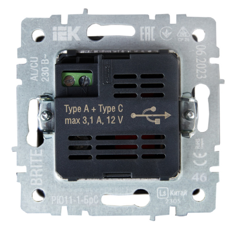 фото Розетка USB  IEK BR-U22-018-K46 в Уфе
