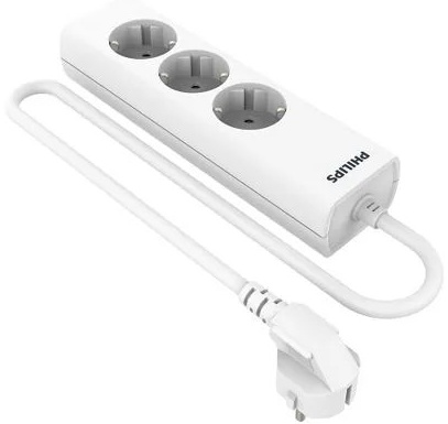 

Удлинитель Philips CHP1132WA/56 3 розетки, защита от детей, 2м, CHP1132WA/56