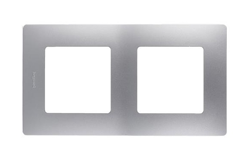 

Рамка Legrand 672552 Etika - 2 поста, алюминий, 672552
