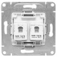 фото Розетка компьютерная двойная EKF UP1-SOA-2RJ45-5