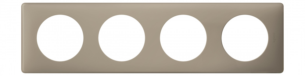 

Рамка Legrand 066724 Celiane - 4 поста, цвет "Грэй перкаль", 066724