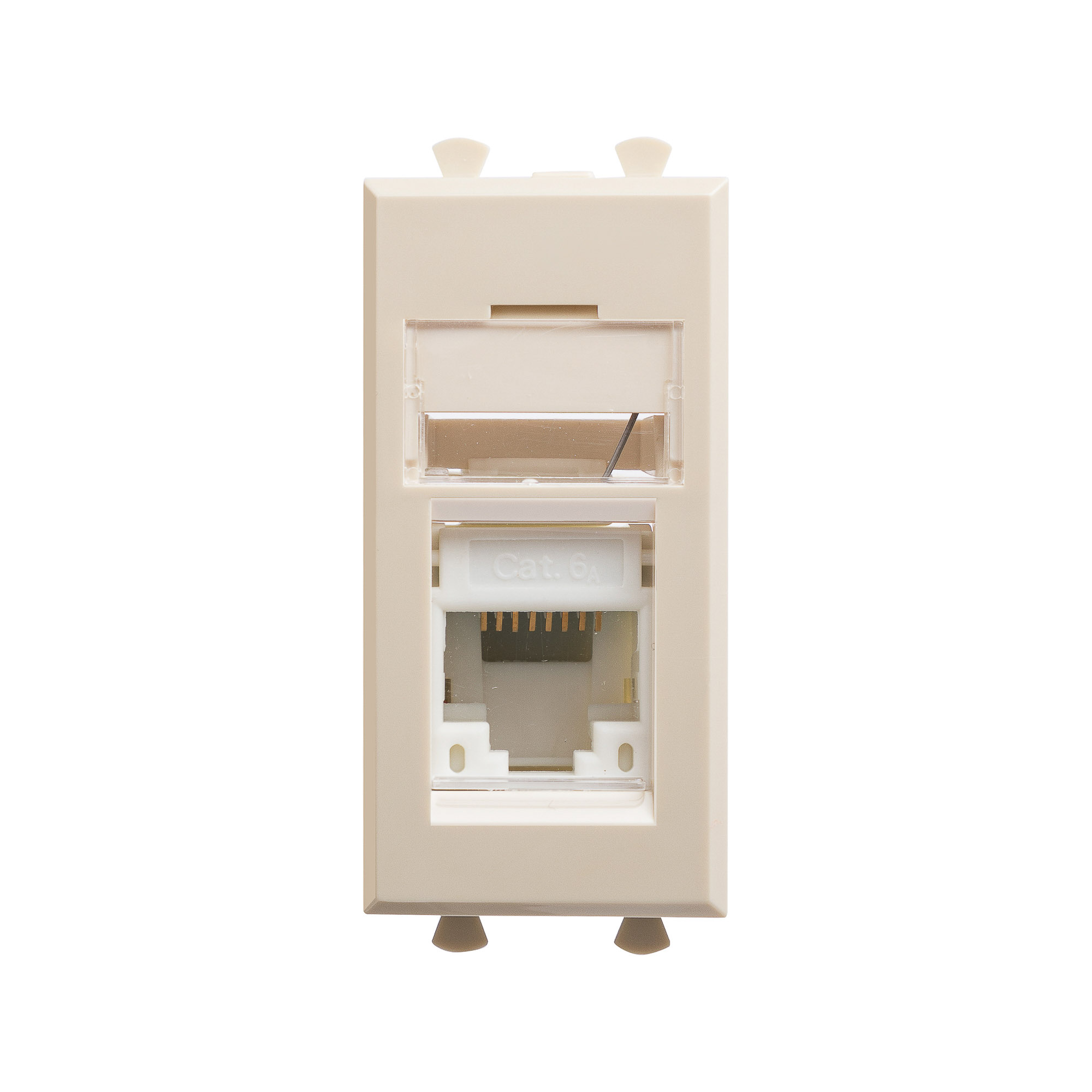 

Розетка компьютерная DKC 4405371 RJ-45 модульная, кат.6А, "Ванильная дымка", 1 модуль, "Avanti", 4405371