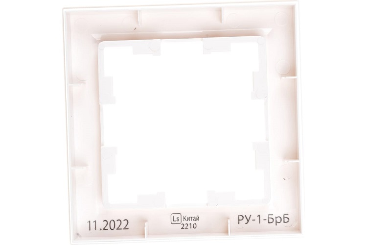 

Рамка IEK BR-M12-K01 1-м BRITE РУ-1-БрБ белая, BR-M12-K01