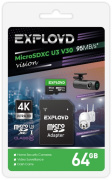 фото Карта памяти Exployd EX64GCSDXC10-U3-V30