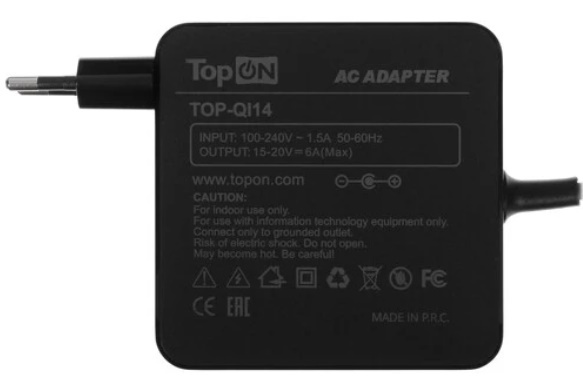 фото Блок питания для ноутбука универсальный TopOn TOP-QI14 в Красноярске