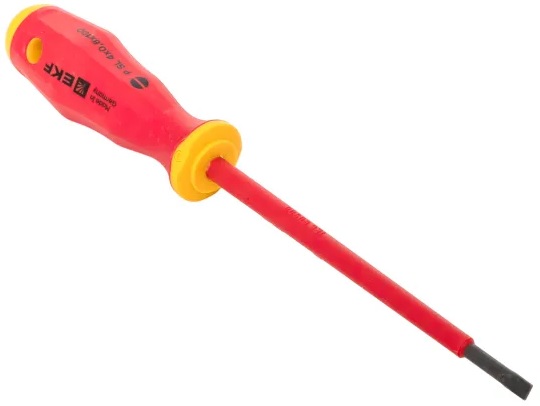 

Отвертка EKF sl-4-0.8-pro-in Professional SL4х0.8 мм VDE 1000В, sl-4-0.8-pro-in
