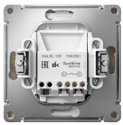фото Выключатель одноклавишный с подсветкой Systeme Electric GAL001213S