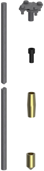 Изображение товара Заземлитель DKC NE1104 3 м для молниезащиты и электросистем высокого качества