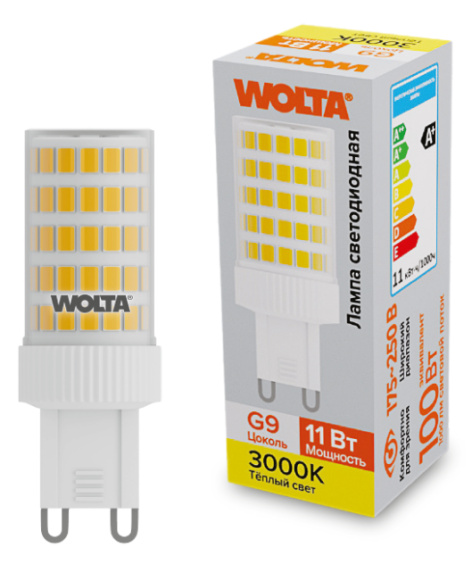 фото Лампа светодиодная WOLTA WSTD-JCD-11W3KG9-C в Уфе