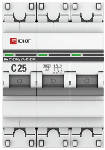 фото Автоматический выключатель  EKF mcb4763m-6-3-25C-pro в Челябинске