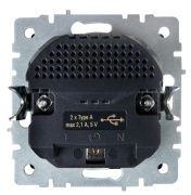 фото Розетка с заземлением IEK BR-R14-16-U21-D21-K37