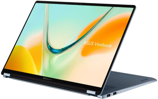 фото Ноутбук ASUS Vivobook S TP5608QA-U4058W 16" (Qualcomm Snapdragon, 16Гб LPDDR5X, SSD 512 Гб, Adreno, Windows 11 Домашняя) Голубой [90NB19R1-M003H0]