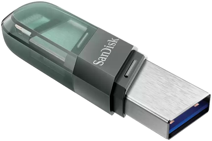 

Накопитель USB 3.1 32GB SanDisk SDIX90N-032G-GN6NN Flip iXpand, голубой/серебро, SDIX90N-032G-GN6NN