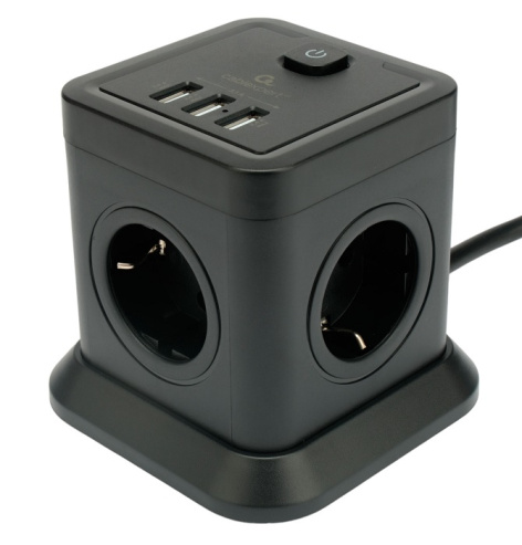 фото Сетевой фильтр  Cablexpert TWR-4-U3-B-3 в Перми