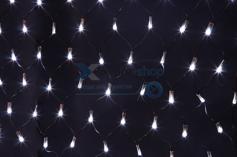 

Гирлянда NEON-NIGHT 215-021 сеть 2х1,5м, черный ПВХ, 288 LED белые, 215-021