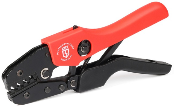 Изображение товара Профессиональные пресс-клещи КВТ 56541 для двойного обжима незащищенных разъемов