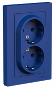 фото Розетка двухместная с заземлением  Systeme Electric ATN001124